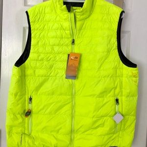 Champion Men's Reflective Safety Vest/Puffer Vest, Ultra Light, Neon Yellow